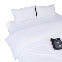 Housse de couette en polyester imperméable et résistante aux taches pour usage domestique pour hôtels, pensions, hôpitaux