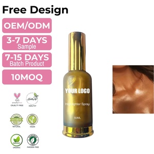 Spray <span class=keywords><strong>Iluminador</strong></span> Corporal Vegano de Marca Privada, Alta Pigmentación, Brillo Mineral, <span class=keywords><strong>Iluminador</strong></span> Líquido, 50 ml, Bronceador de Piel, Luminoso - Product Image 1