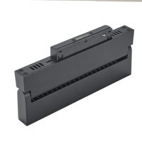 Grille lumineuse pliable moderne ETL CE RCM, système de rail magnétique en aluminium LED intelligent Zigbee, noir et blanc, DC48V, CRI90, pour la maison et le bureau