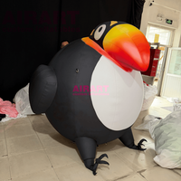 Toucan gonflable animalier de dessin animé pour la décoration de centres commerciaux, ballon gonflable oiseau pour accessoires de scène