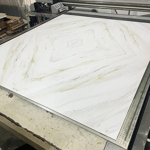 لوحة حائط بالأشعة فوق البنفسجية سهلة التركيب بنمط متماثل ملون بطباعة ثلاثية الأبعاد شديدة اللمعان من كلوريد البولي فينيل ورقائق رخام للديكور الداخلي - Product Image 3