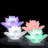 Vela flutuante à prova d' água de led, alimentada por bateria, para casamento, festas, decoração de casa
