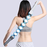 Body Massager Tự Trên Điểm Dưới Nút Cán Cầm Tay Con Lăn Di Động Dây Massage Kích Hoạt Cho Vai Trở Lại Cổ Chân