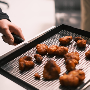 11 <strong>5</strong>/8"x16.<strong>5</strong>"x1.<strong>5</strong>" Food Grade Non-Stick Ptfe Mesh Basket PTFE Outdoor BBQ <strong>Charcoal</strong> <strong>Grill</strong> Mesh Serving Tray Basket - Product Image 3