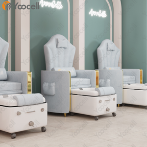 Yoocell Mangkuk LED Spa Tina Pedikur, Stasiun Pedikur Roda Biru Langit Produksi Baru - Product Image 3