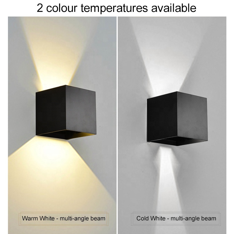 Landscape Cube Square LED Wall Light Outdoor Hotel Wall Mounted IP 64 Rating up and Down Lighting · image 6