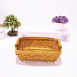 Bandeja <span class=keywords><strong>de</strong></span> Servicio para Pasteles y Postres Estilo Europeo, Tejida a Mano, Clásica, Cuadrada, <span class=keywords><strong>de</strong></span> Madera, para el Hogar, <span class=keywords><strong>Cesta</strong></span> <span class=keywords><strong>de</strong></span> Almacenamiento para Picnic - Product Image 3
