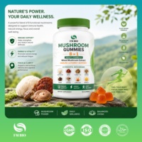 Gummies aux champignons 8-en-1 OEM ODM Marque Privée, Mélange Adaptogène, Immunité et Vitalité, Vegan BerryGummy 60 unités