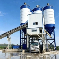 Centrale à béton stationnaire HZS60, capacité 60m3/h, station de malaxage automatique avec 2 silos pour l'infrastructure de construction