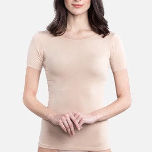Sweat-Secret Short Sleeve Nude/naked Scrub Sweatproof <strong>Undershirt</strong> t Shirt <strong>for</strong> <strong>Women</strong> - Product Image 2