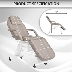 Lit rotatif électrique de chaise de beauté de salon de beauté de station thermale médicale de base d'acier inoxydable de couleur faite sur commande de luxe de 4 moteurs - Product Image 5