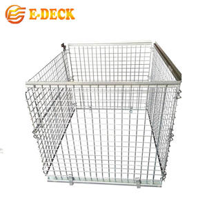 Fabrika doğrudan satış ağır kaliteli kaynaklı katlanabilir malzeme istikrarlı depo çelik kafes palet - Product Image 2