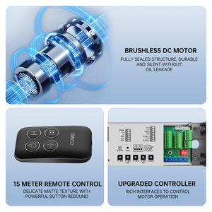 مشغل باب متأرجح على الطراز الحديث من CUMU مع أزرار دفع من الفولاذ المقاوم للصدأ للاستخدام المنزلي والشقق السكنية للأشخاص ذوي الاحتياجات الخاصة - Product Image 4