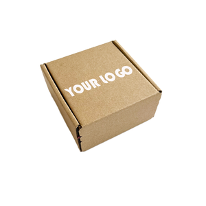 <b>Small</b> Brown Kraft Paper Corrugated Cardboard <b>Packaging</b> Mailer <b>Box</b> Sponge Lined UV Coating Magnetic Closure Recyclable Safe - Product Image 1