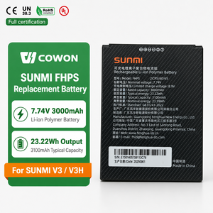 Batterie de remplacement FHPS POS pour terminal de données mobile portable SUNMI V3 V3H T5F1A, batterie polymère Li-ion rechargeable - Product Image 1