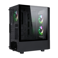 Casing Komputer Gaming SAMA Plastik+Jaring dengan Filter Debu Magnetik, Casing Komputer Desktop Grosir, Casing Gaming ATX