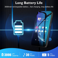 Reproductor MP207 Android MP4 completamente con pantalla táctil y almacenamiento de 32GB-WiFi habilitado para transmisión de música sin pérdidas y descargas de aplicaciones