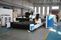 12*3M mesin industri berat ukuran besar Jinan serat Laser mesin pemotong logam harga