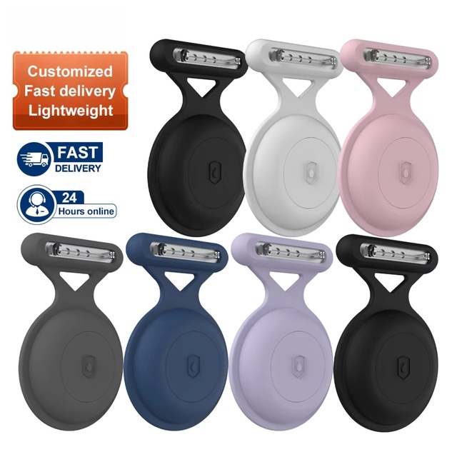 HUANLONG AirTag Kids Silicone Sports Tracker Case Anti-scratch Waterproof Shockproof Bag Animals Holder Keychain Brooch Pin