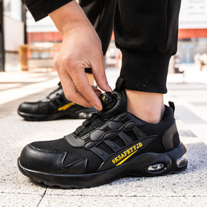 Scarpe da costruzione antiscivolo a prova di pugnalata da esterno con testa in acciaio scarpe di sicurezza comode da uomo resistenti all'usura - Product Image 2