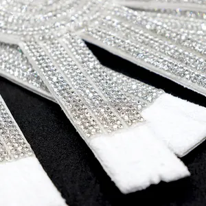 RS048 New Diamond Shoe Accessories Rhinestone Upper Slippers Sandals Accessories Factory Wholesale