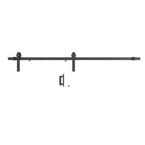 Cửa TrượT HiệN ĐạI gõ xuống khắc Trắng PVC <span class=keywords><strong>MDF</strong></span> Barn thiết kế - Product Image 2