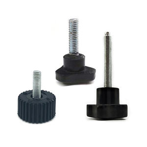 Метрический винт с резьбой для пальца M3 M4 M5 M6 M8 M10 с круглой головкой черная пластиковая ручка Регулировка ручки для большого пальца - Product Image 1