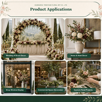 Buket Pengantin Buatan Khusus Bunga Sutra Real Touch yang Dipersonalisasi untuk Pengantin dan Pengiring Pengantin