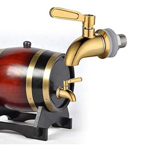 Rubinetto Dispenser Acqua Dorato con Ricambio a Foglia, Erogatore Bevande in Acciaio Inox 304 Stile Classico, Dispenser Bevande <span class=keywords><strong>3L</strong></span> - Product Image 2