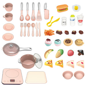Ensemble de cuisine miniature pour enfants, jouets de cuisine en plastique pour enfants de 2 à 6 ans, cadeau pour enfants - Product Image 1