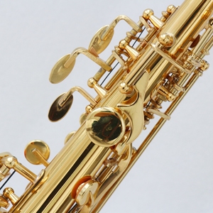 Saxofón <span class=keywords><strong>Soprano</strong></span> Recto FOCUS FSS-700L, Lacado en Oro, Tono BB, Cuerpo de Latón con Estuche, Precio para Instrumento Clásico - Product Image 2