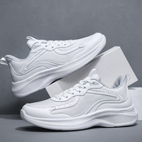 Baskets décontractées sportives pour hommes, hiver-printemps, antidérapantes, grande taille, semelle MD, tige en maille respirante, nouveauté transfrontalière, pour la marche et la course