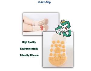 <span class=keywords><strong>Chaussettes</strong></span> antidérapantes personnalisées en gros pour enfants et adultes, en matériau vert personnalisé, pour le sport, le yoga, la sécurité - Product Image 5