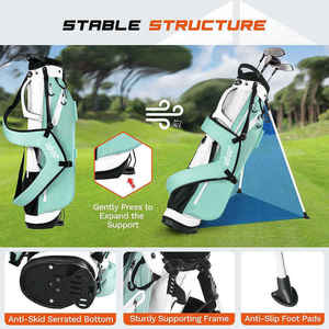 Sac de golf léger personnalisé avec logo, sac de golf de dimanche en gros, petit MOQ, sacs de golf colorés - Product Image 6