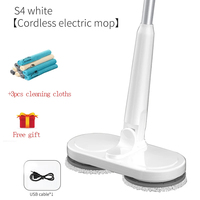 Laveuse de sol domestique sans fil Chargement USB Spray Vadrouille électrique sans fil Vadrouille électrique Nettoyage des sols