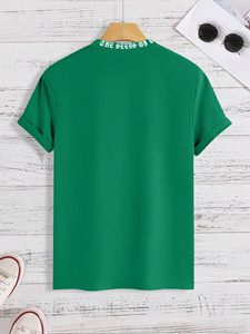 <span class=keywords><strong>T</strong></span>-shirts en coton de haute qualité, imprimés avec des lettres, surdimensionnés, avec poches, impression personnalisée pour hommes - Product Image 4