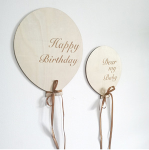 Globo Aerostático <span class=keywords><strong>Feliz</strong></span> Cumpleaños Pascua Graduación Arte Popular Pegatinas <span class=keywords><strong>de</strong></span> Pared Decorativas Caja <span class=keywords><strong>de</strong></span> Madera Decorativa para Habitación Infantil Fotografía - Product Image 1