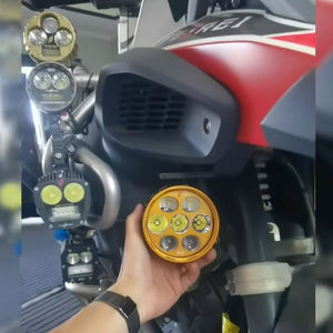 Système d'éclairage de moto Ferei LED, mini projecteurs de conduite à haut lumen, clignotants jaunes, 4 lentilles, mise à niveau de rétrofit de clignotants - Product Image 5
