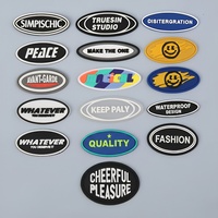 Étiquettes en caoutchouc PVC cousues avec logo personnalisé Lavables et durables pour vêtements Sacs Chaussures Sacs à main