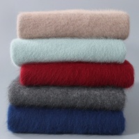 Benutzerdefiniertes Logo OEM Herren Nerz-Kaschmir Viertelreißverschluss Strickpullover Mock Neck Flauschiger Strickpullover Lässiger Winter-Strickpullover