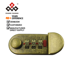 3 अंकों का संयोजन लॉक एंटीक पीतल खत्म धातु लॉक टिकाऊ सुरक्षित ताला सुटकेस बॉक्स कैबिनेट ड्रॉअर के लिए आसान - Product Image 2