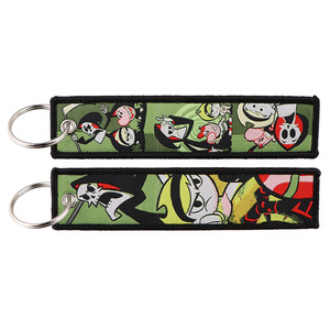 14 disegni all'ingrosso supporto personalizzato <span class=keywords><strong>Rick</strong></span> e <span class=keywords><strong>Morty</strong></span> Mini ricamo portachiavi Anime doppio lato portachiavi auto di lusso per gli uomini - Product Image 5