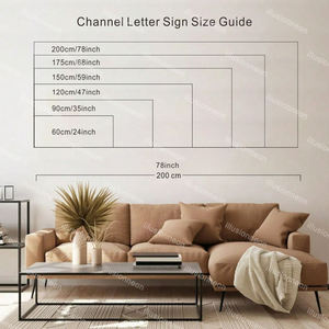 Enseigne 3D à haute luminosité, enseigne en métal vintage, enseigne en lettres en acier inoxydable, enseigne personnalisée avec logo, enseigne lumineuse pour agence immobilière - Product Image 6