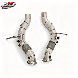 Sistema di Scarico KM ad Alte Prestazioni in Titanio con Downpipe e Catback per <span class=keywords><strong>Ferrari</strong></span> F8 Tributo Spider 3.9T V8 con Controllo Remoto Valvole - Product Image 2