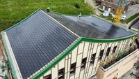 Panneau solaire de toiture BIPV de type N triple courbé 32W avec une efficacité de 22,5%