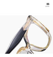 Nuevas Monturas de Gafas con Diamantes, Anti Luz Azul, de Diseño, para Lectura, para Mujer, Gran Venta