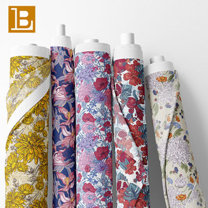 Bilu Bán Buôn Đẹp Rose Flower In Nông thôn Dệt Đồng Bằng Dệt 100% Bông Vải Cho Quần Áo Dresses Áo Sơ Mi - Product Image 1