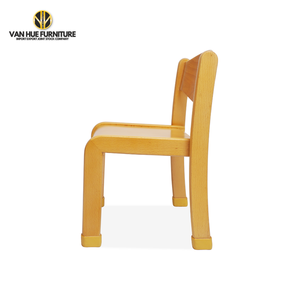 Silla infantil de madera maciza para jardín de infantes, moderna y ecológica, precio de fábrica de Vietnam. - Product Image 3