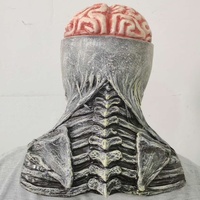 Masques de fête d'Halloween en peluche en latex effrayants et amusants de fabricant, masques de crâne pour Noël, ciblés et en stock