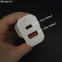 Téléphones intelligents à charge super rapide adaptatifs PPS QC3.0 PD 45w GaN USB Type C chargeurs mobiles